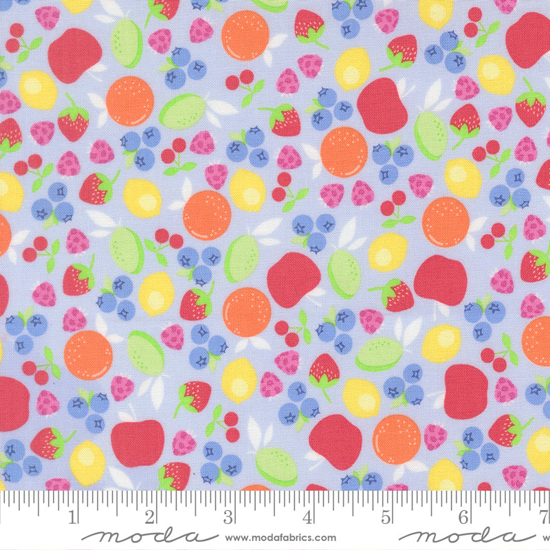 Fruit Salad Light Blue Fruit Cup Yardage by Corey Yoder for Moda Fabrics