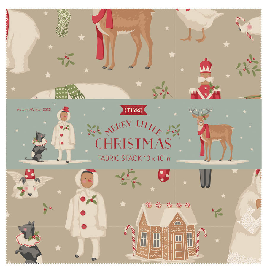 Merry Little Christmas 10" Fabric Stack by Tilda for Tilda Fabrics