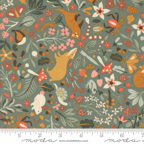 Acorn Hollow Eucalyptus Flora Fauna Yardage by Basic Grey for Moda Fabrics