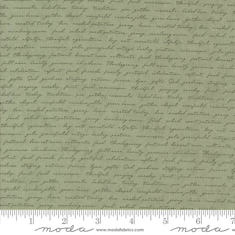 Acorn Hollow Sage Campfire Yardage by Basic Grey for Moda Fabrics