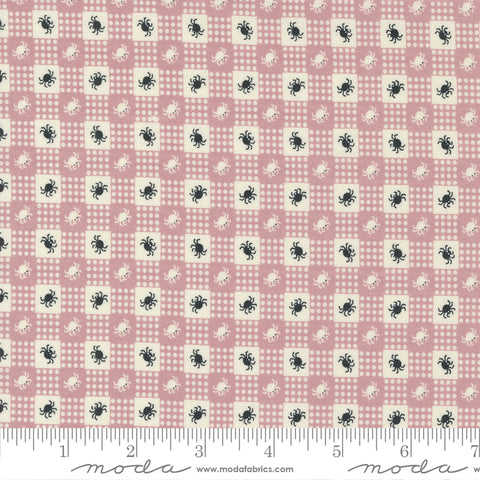 Owl-O-Ween Spell Spider Gingham Yardage by Urban Chiks for Moda Fabrics