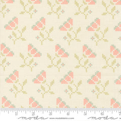 Sunbonnet Porcelain Blooming Stitches Yardage by Heather Briggs for Moda Fabrics
