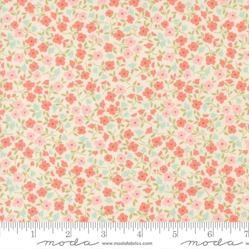 Sunbonnet Porcelain Wild Blooms Yardage by Heather Briggs for Moda Fabrics