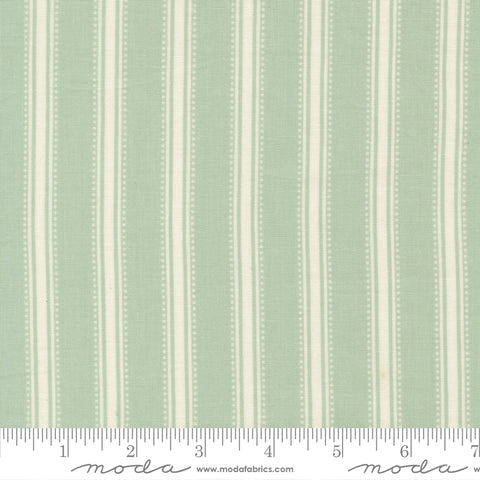 Sunbonnet Dusty Blue Dotted Stripe Yardage by Heather Briggs for Moda Fabrics