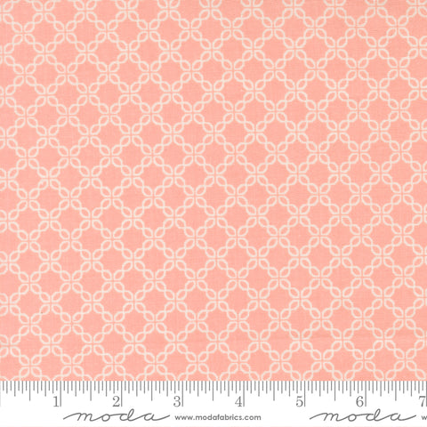 Sunbonnet Pale Pink Lattice Yardage by Heather Briggs for Moda Fabrics
