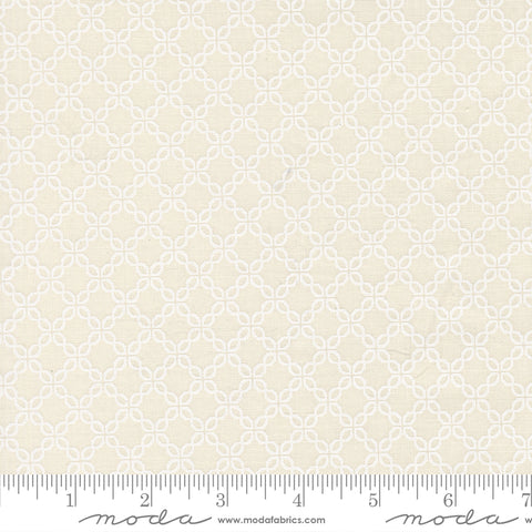 Sunbonnet Porcelain White Lattice Yardage by Heather Briggs for Moda Fabrics