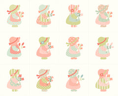 Sunbonnet Sunbonnet Sue Applique Panel by Heather Briggs for Moda Fabrics