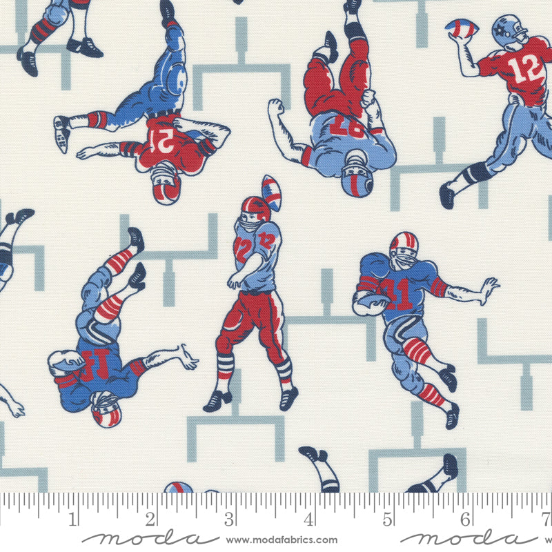 Play Ball Chalk Touchdown Yardage by Moda Fabrics