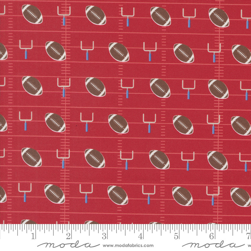 Play Ball Cardinal Gridiron Yardage by Moda Fabrics