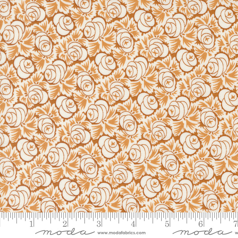 Denim & Daisies Nutmeg Oklahoma Rose Yardage by Fig Tree & Co. for Moda Fabrics