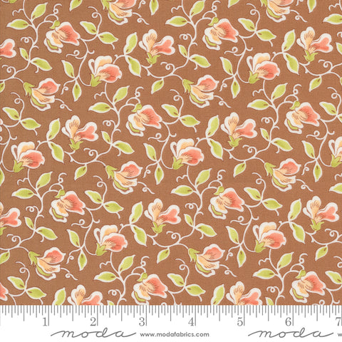 Portofino Sienna Sweet Pea Yardage by Fig Tree & Co. for Moda Fabrics