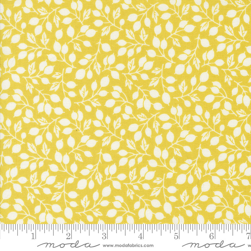 Portofino Citron Olive Branch Yardage by Fig Tree & Co. for Moda Fabrics