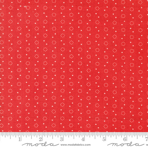 Portofino Pomegranate Polka Dot Yardage by Fig Tree & Co. for Moda Fabrics