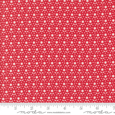 Buon Natale Pomegranate Star Blooms Yardage by Fig Tree & Co. for Moda Fabrics