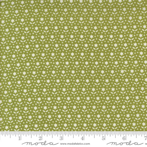 Buon Natale Pine Star Blooms Yardage by Fig Tree & Co. for Moda Fabrics