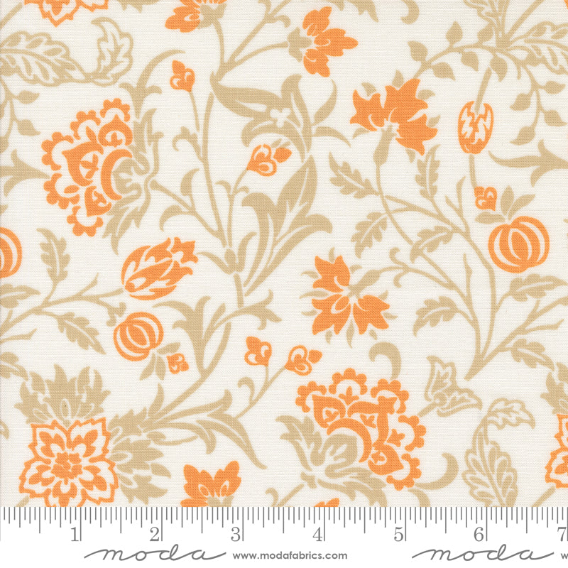Agatha Road Ghost Multi Harvest Floral Yardage by Fig Tree & Co. for Moda Fabrics
