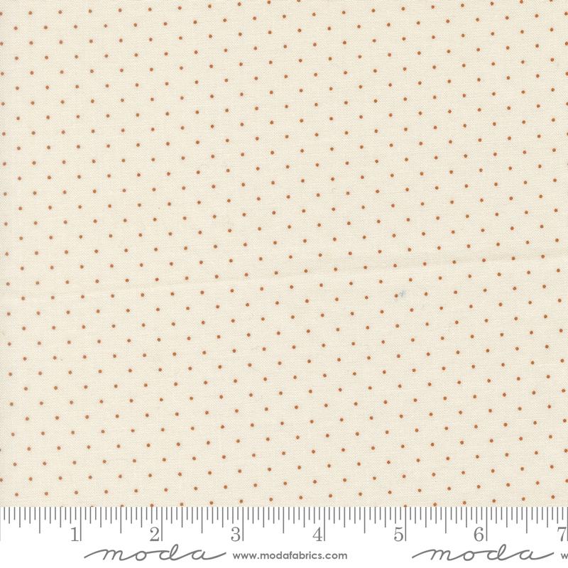 Butternut & Sage Cream Cinnamon Pindot Yardage by Fig Tree & Co. for Moda Fabrics