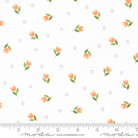 Bountiful Blooms Off White Tulip Yardage by Sherri & Chelsi for Moda Fabrics