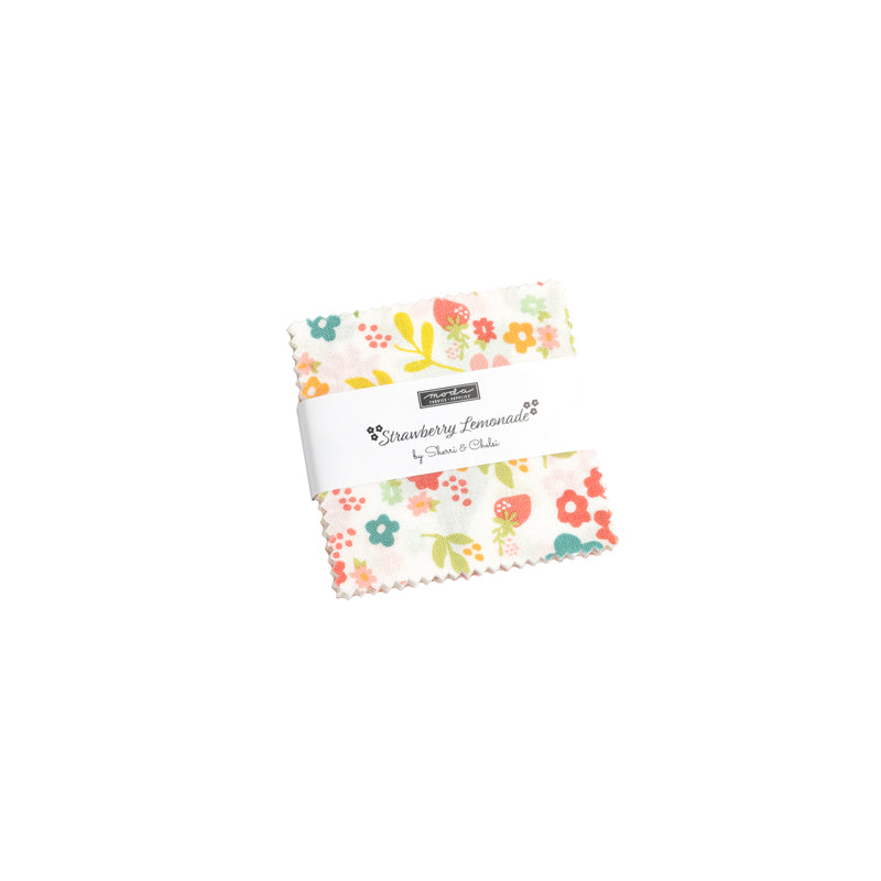 Strawberry Lemonade Mini Charm by Sherri & Chelsi for Moda Fabrics