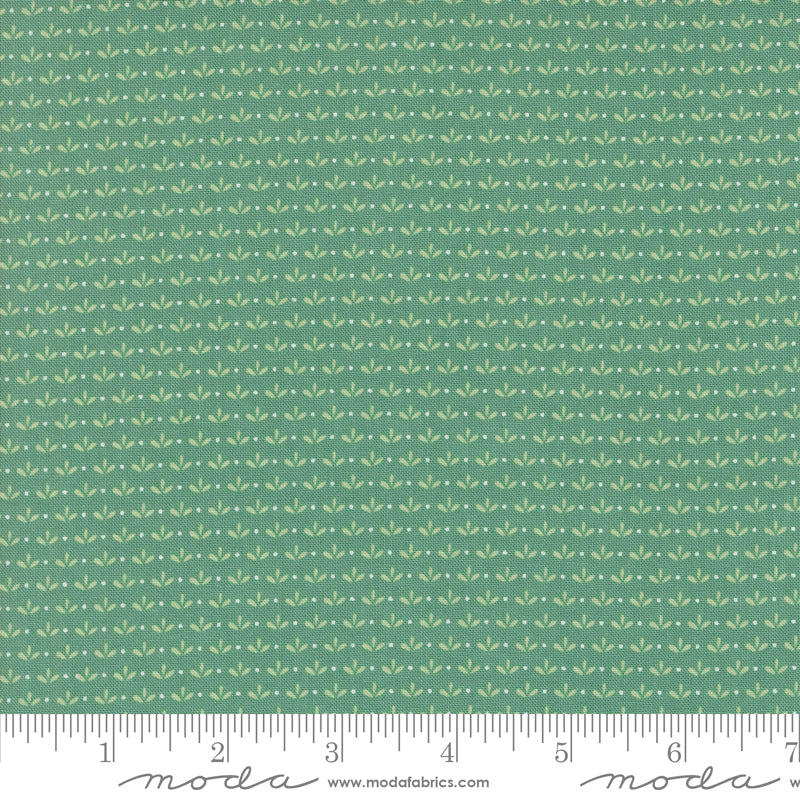 Raspberry Summer Teal Sprout Yardage by Sherri & Chelsi for Moda Fabrics