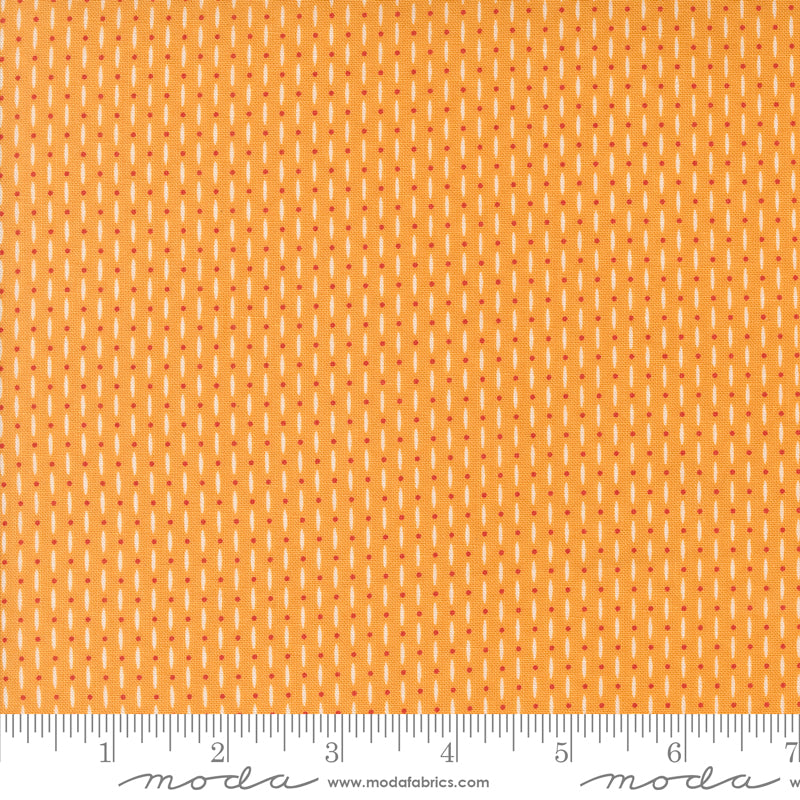 Raspberry Summer Apricot Beaded Yardage by Sherri & Chelsi for Moda Fabrics