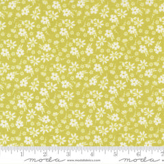 Delightfully Yours Chartreuse Blossoms Yardage by Sherri & Chelsi for Moda Fabrics