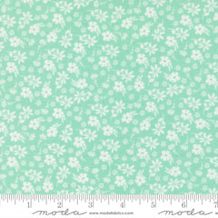 Delightfully Yours Aqua Blossoms Yardage by Sherri & Chelsi for Moda Fabrics