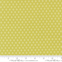 Delightfully Yours Chartreuse Dots Yardage by Sherri & Chelsi for Moda Fabrics