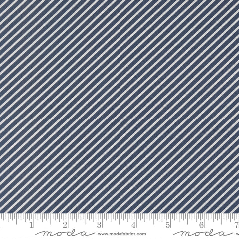 Delightfully Yours Navy Stripe Yardage by Sherri & Chelsi for Moda Fabrics