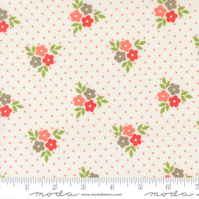 Poinsettia & Pear Cloud Bouquet Yardage by Sherri & Chelsi for Moda Fabrics