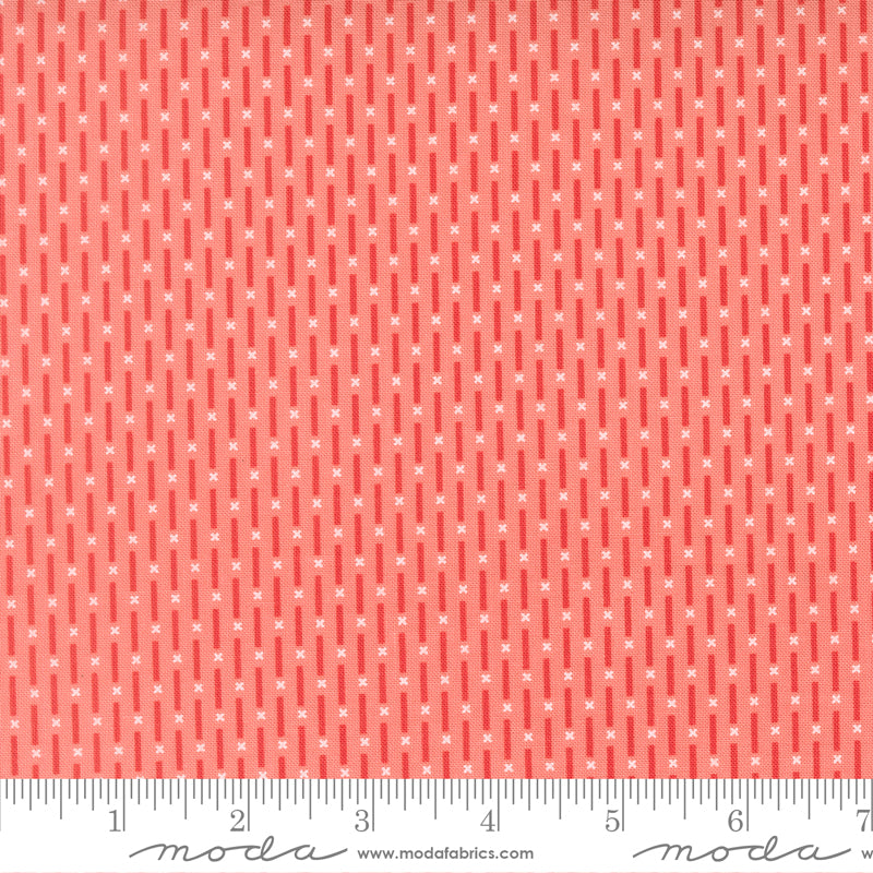 Poinsettia & Pear Carnation Candy Stripe Yardage by Sherri & Chelsi for Moda Fabrics
