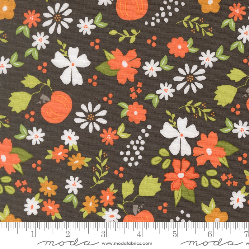 Birch & Willow Charcoal Pumpkin Patch Yardage by Sherri & Chelsi for Moda Fabrics