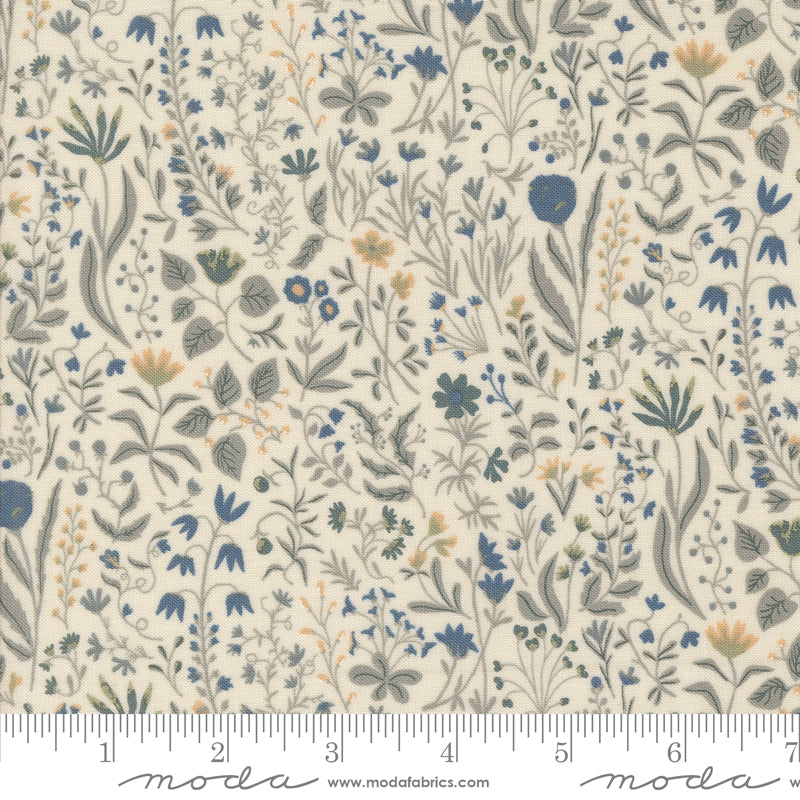 Rainier Eggshell Pewter Mountain Meadow Yardage by Jessica Rose for Moda Fabrics