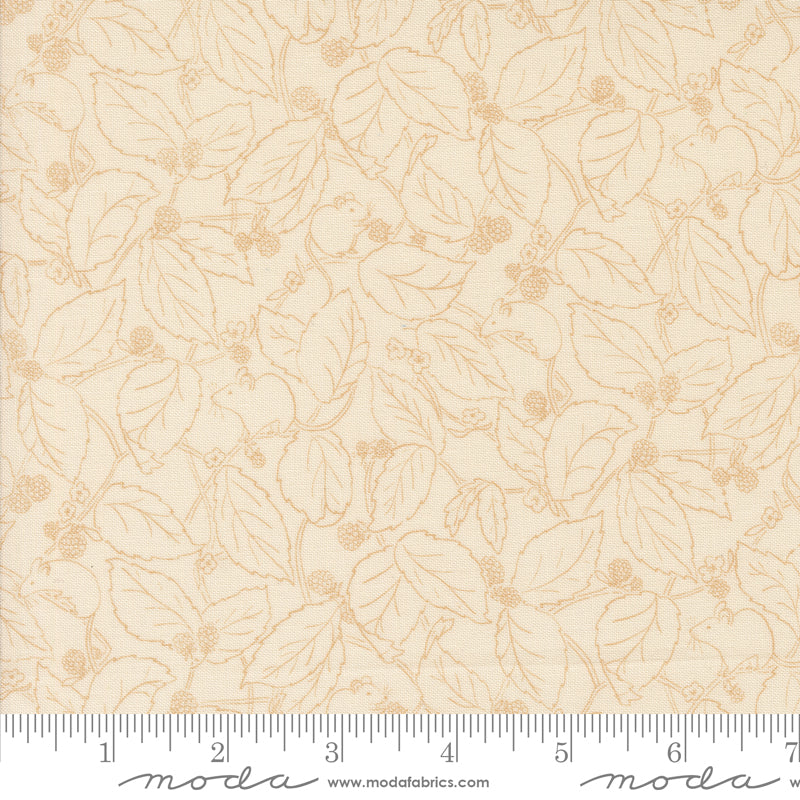 Rainier Eggshell Blackberry Bramble Yardage by Jessica Rose for Moda Fabrics