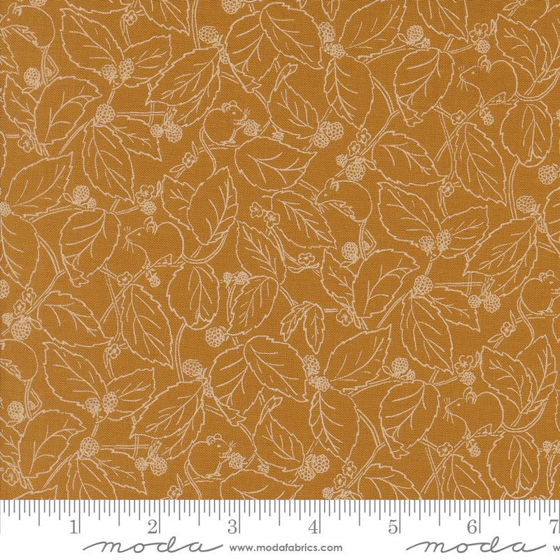 Rainier Caramel Blackberry Bramble Yardage by Jessica Rose for Moda Fabrics