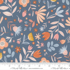 Blossoms & Blooms Denim Flowers Yardage by Elena Amo for Moda Fabrics