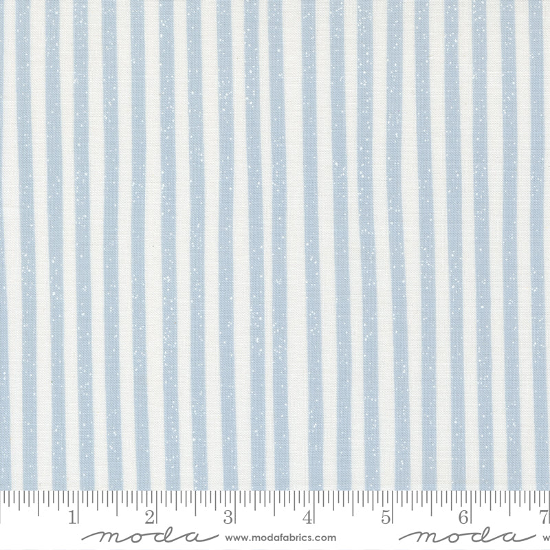 Blossoms & Blooms Powder Blue Stripes Yardage by Elena Amo for Moda Fabrics