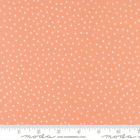 Blossoms & Blooms Peach Dots Yardage by Elena Amo for Moda Fabrics