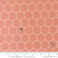 Blossoms & Blooms Rosewood Bees Yardage by Elena Amo for Moda Fabrics