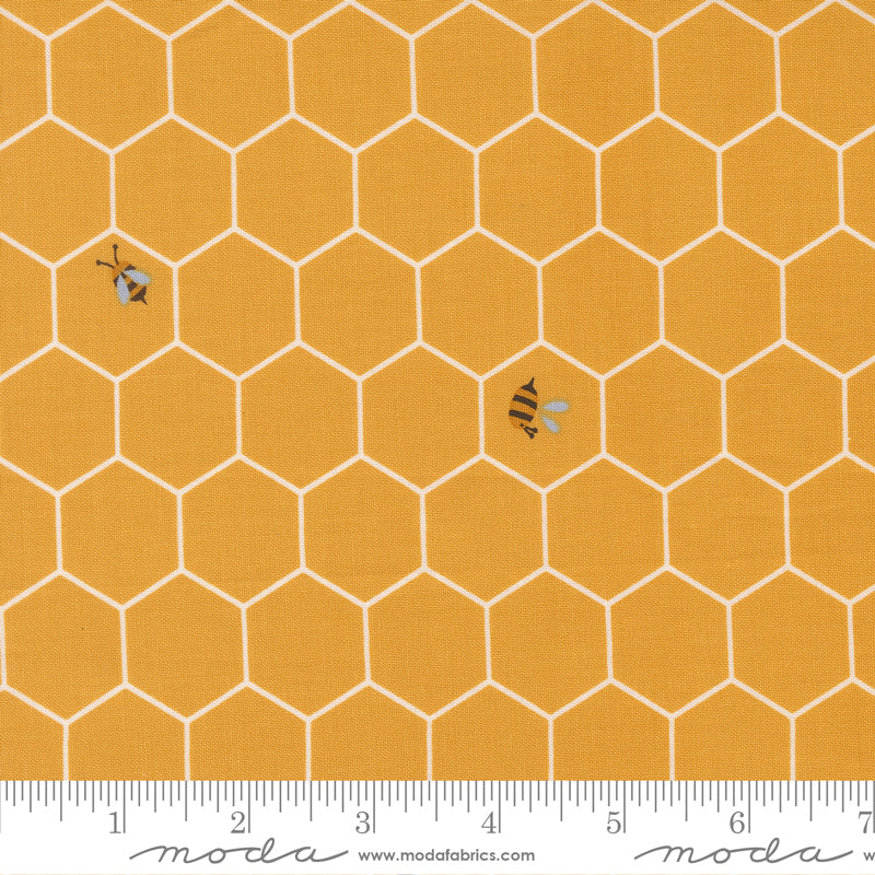 Blossoms & Blooms Sunshine Bees Yardage by Elena Amo for Moda Fabrics