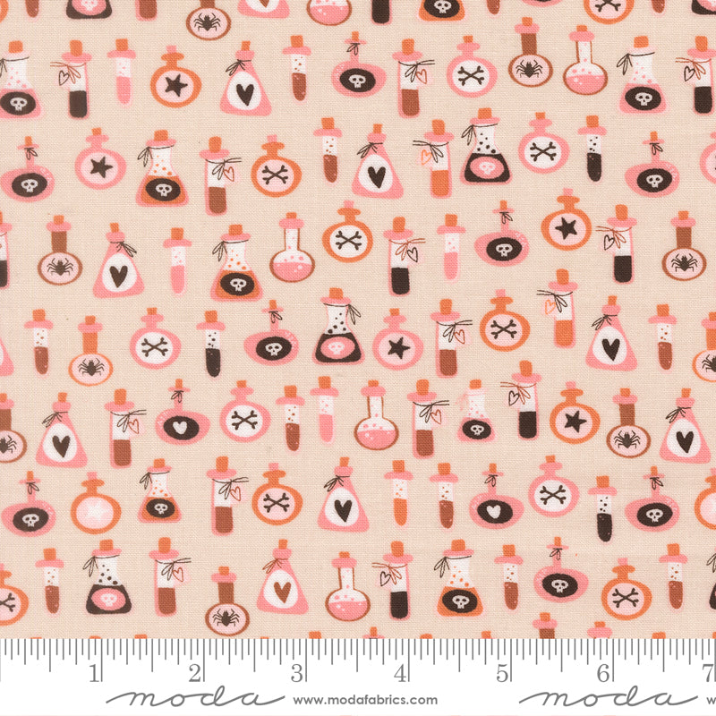 Purrs & Boos Moonbeam Poisons Yardage by Elena Amo for Moda Fabrics