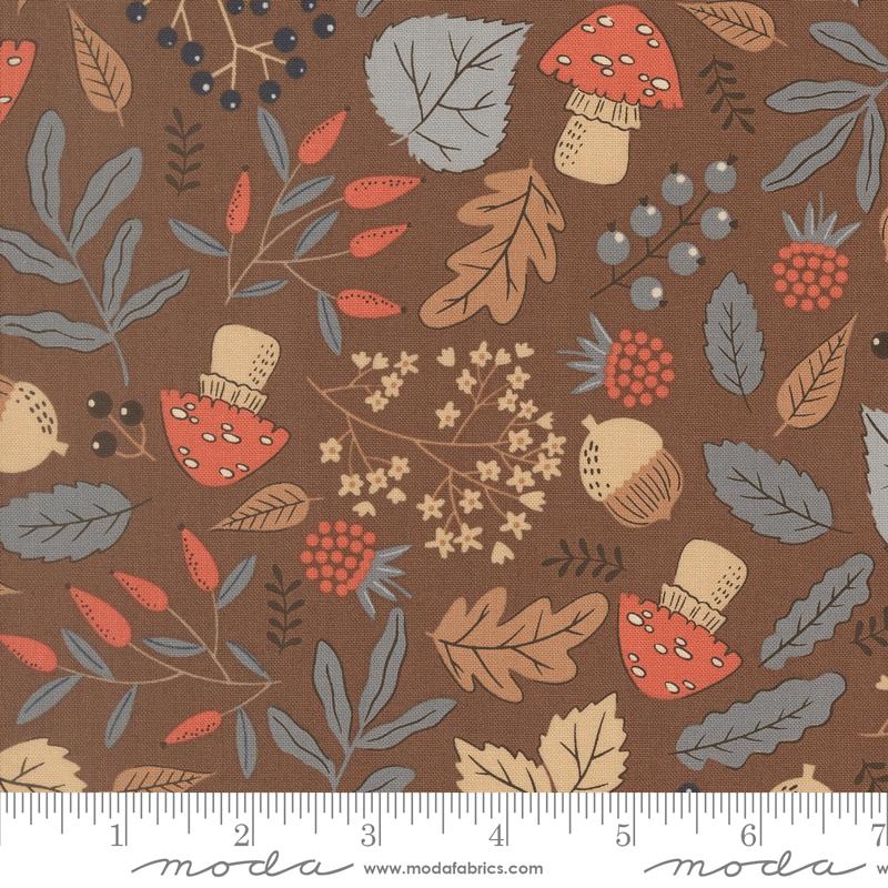 Nature's Sketchbook Bark Forest Finds Yardage by Elena Amo for Moda Fabrics