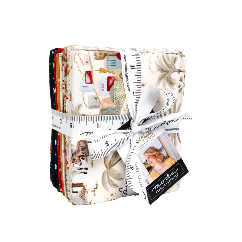 Silent Night Fat Quarter Bundle by Watercolour Heart for Moda Fabrics