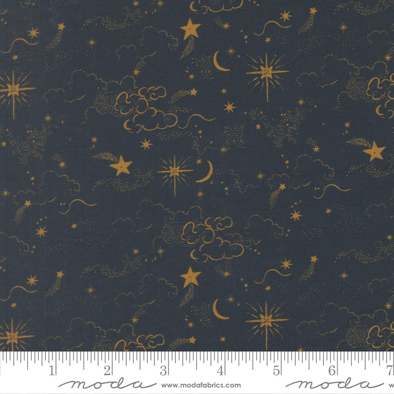 Silent Night Holy Night Holy Night Skies Yardage by Watercolour Heart for Moda Fabrics