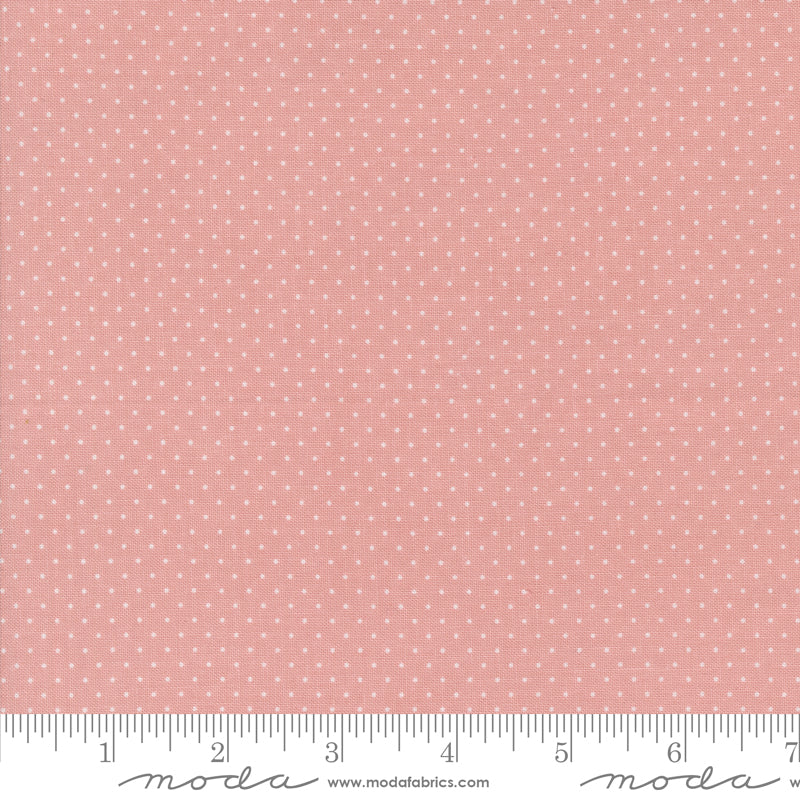 Enchantment Blush Swiss Dot Yardage by Sweetfire Road for Moda Fabrics