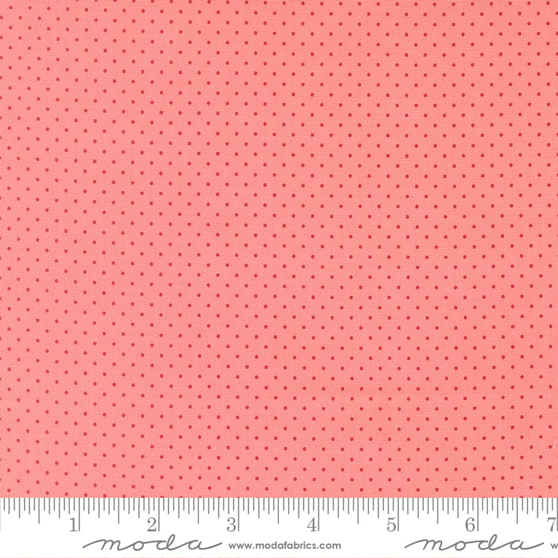 Merrily On High Blush Festive Dot Yardage by Sweetfire Road for Moda Fabrics