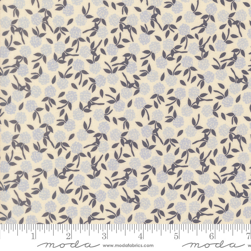 Wildbriar Porcelain Pom Poms Yardage by Sweetfire Road for Moda Fabrics