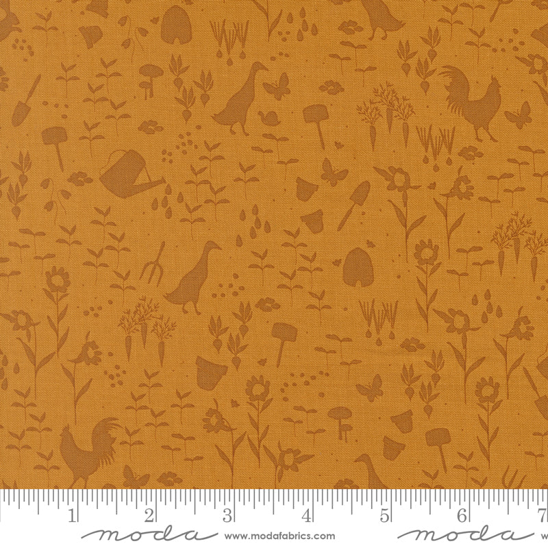 Wildbriar Golden Tending The Earth Yardage by Sweetfire Road for Moda Fabrics