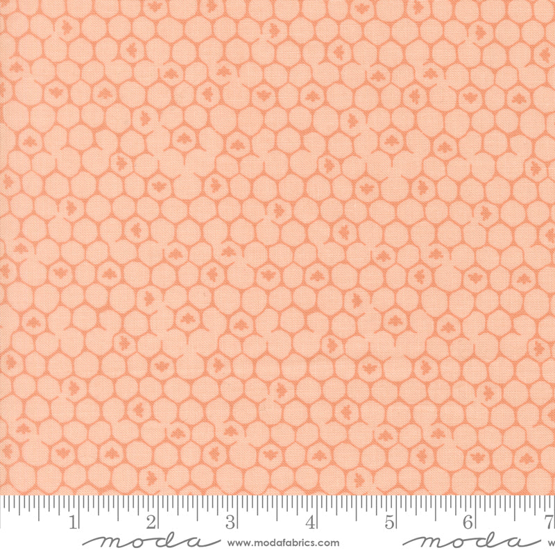 Wildbriar Blush Honeycomb Yardage by Sweetfire Road for Moda Fabrics