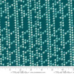Cozy Wonderland Teal Houndstooth Party Yardage by Fancy That Design House for Moda Fabrics
